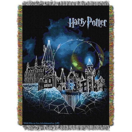 Northwest 1HPT051000017RET Harry Potter Castle Entertainment Woven Tapestry Throw Blanket